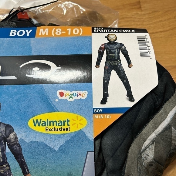 Halo Spartan Emile Costume NEW Medium 8-10 Jumpsuit Halloween - Picture 4 of 6